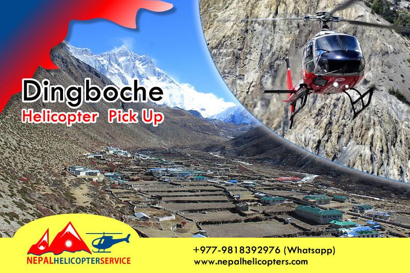 Dingboche to Lukla Helicopter Flight