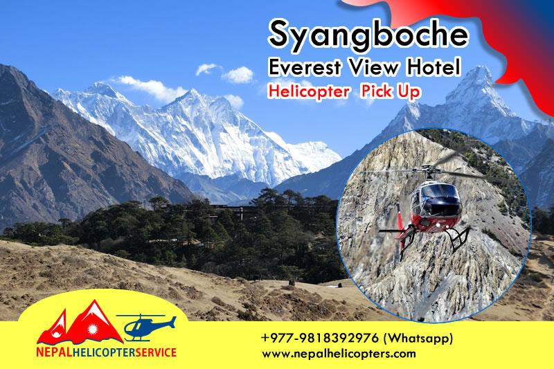 Syangboche to Lukla by Helicopter