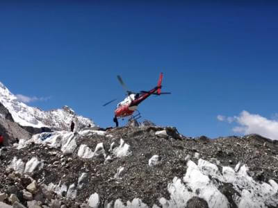 Rescue by Helicopter from Everest